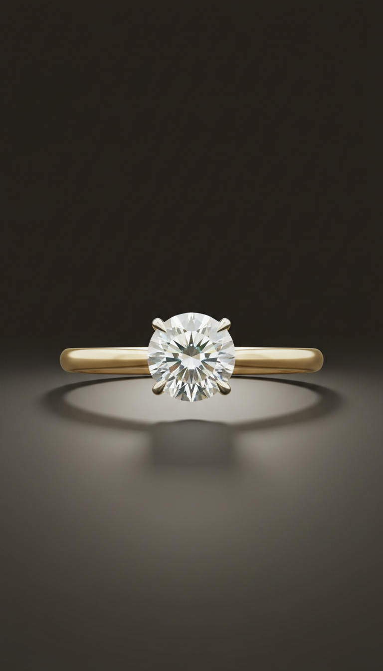 Radiant Solitaire Diamond Ring
