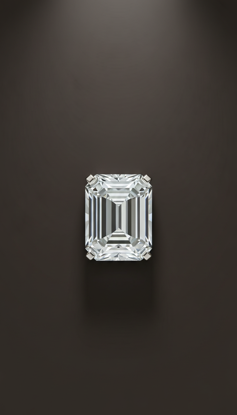 Emerald-Cut Lab-Grown Diamond Pendant
