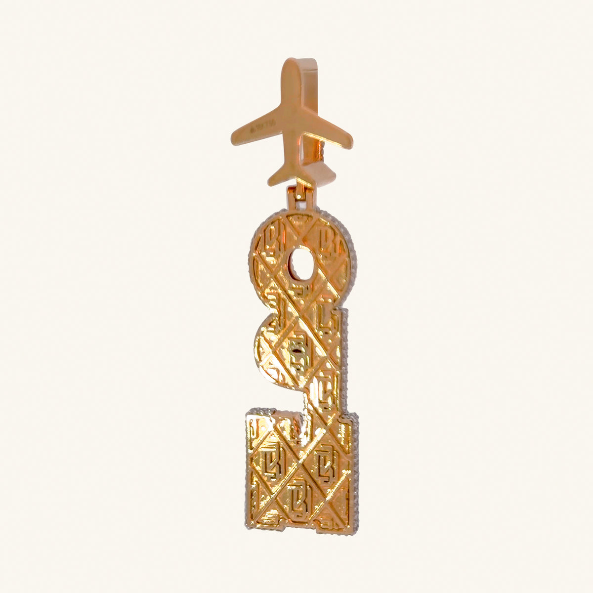 18K Yellow Gold Natural Diamond Pendant — 5.76 CTW