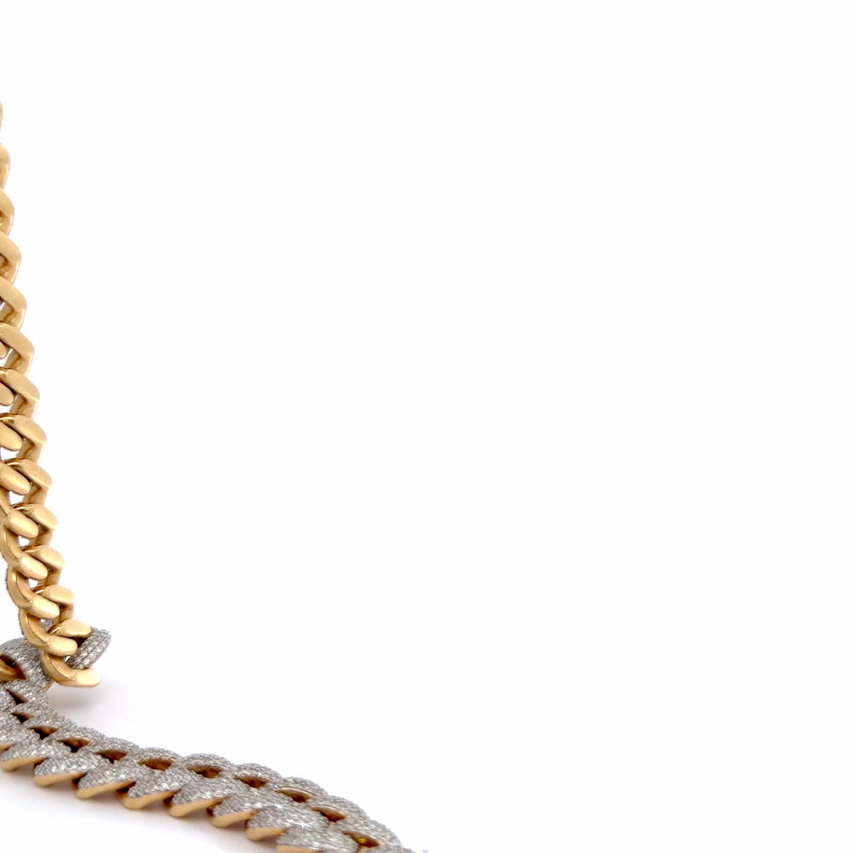 18K Yellow Gold Natural Diamond Chain — 31.41 CTW