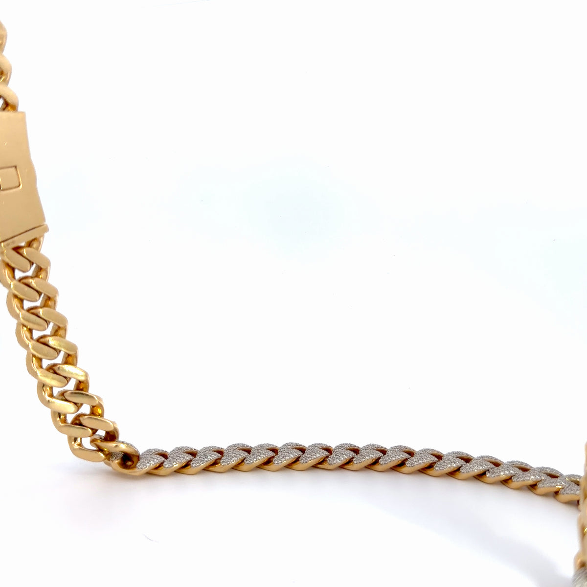 18K Yellow Gold Natural Diamond Chain — 31.41 CTW