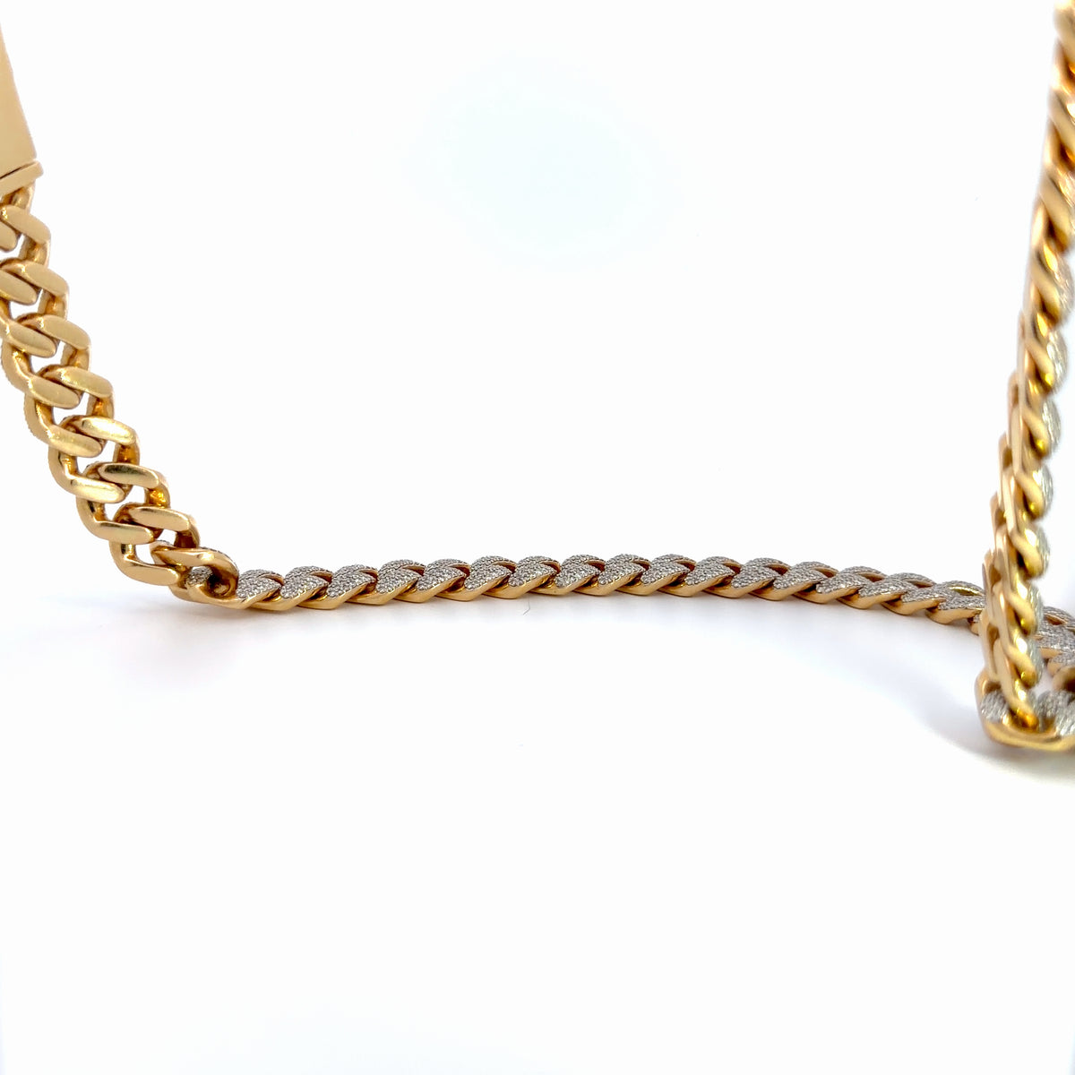 18K Yellow Gold Natural Diamond Chain — 31.41 CTW