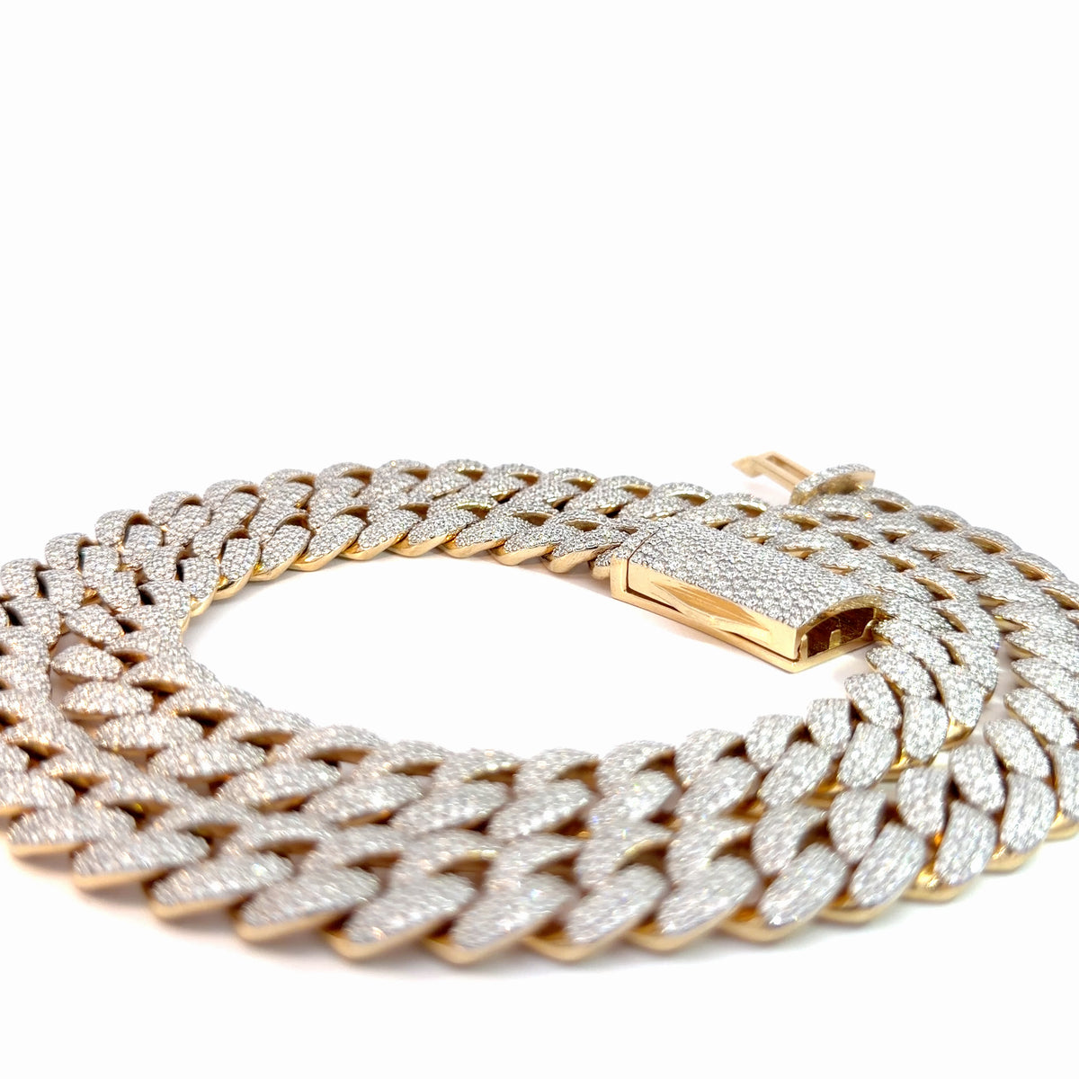 18K Yellow Gold Natural Diamond Chain — 31.41 CTW
