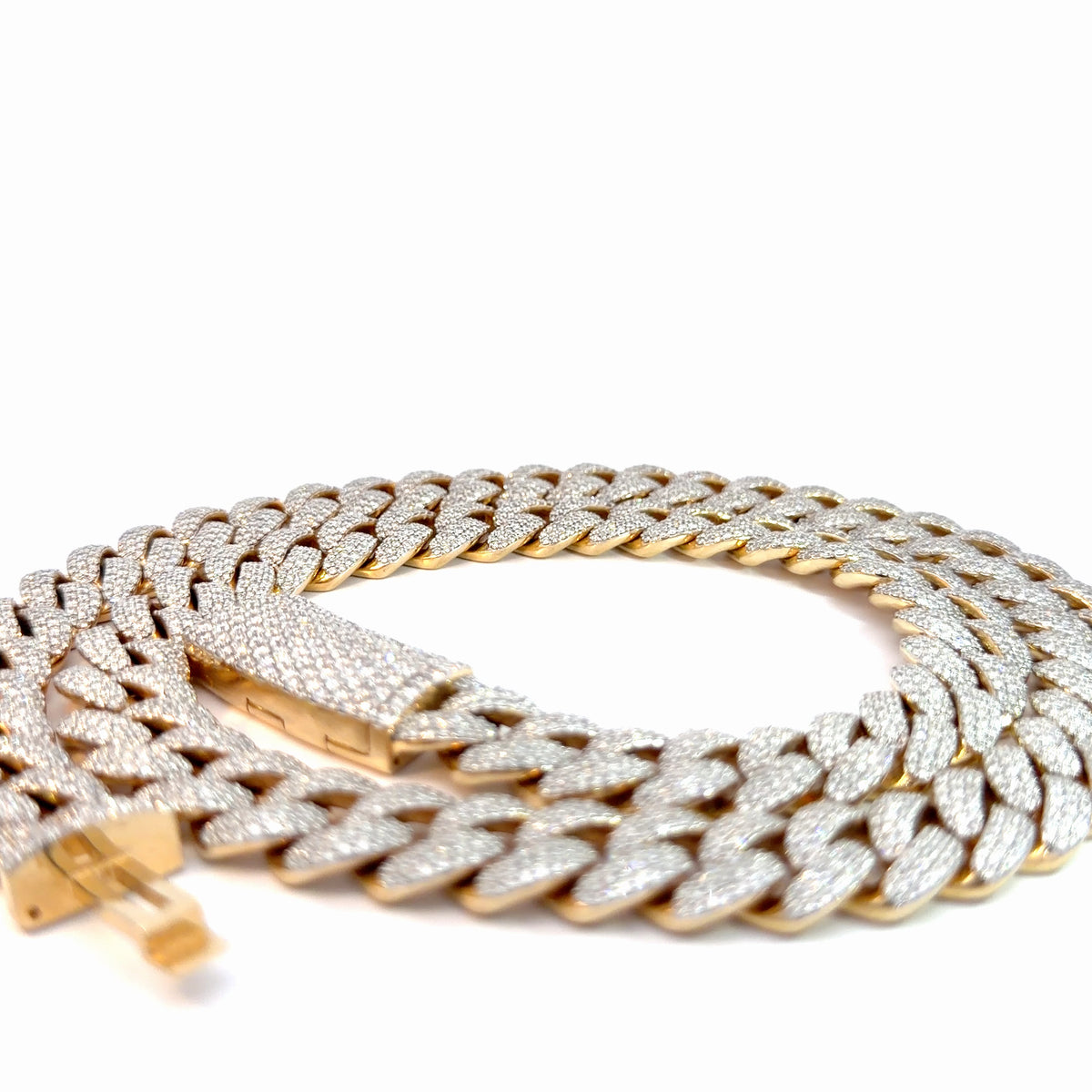 18K Yellow Gold Natural Diamond Chain — 31.41 CTW