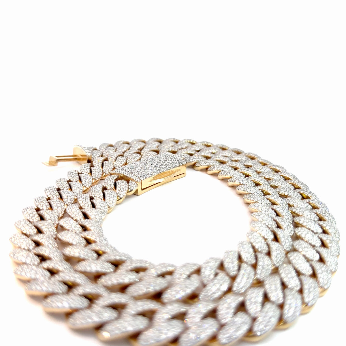 18K Yellow Gold Natural Diamond Chain — 31.41 CTW