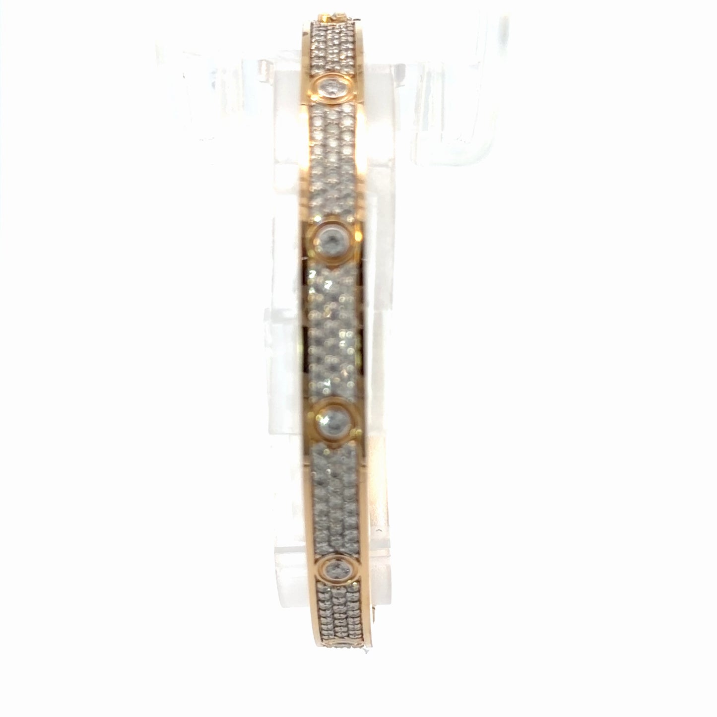 18K Yellow Gold Natural Diamond Bracelet — 3.72 CTW