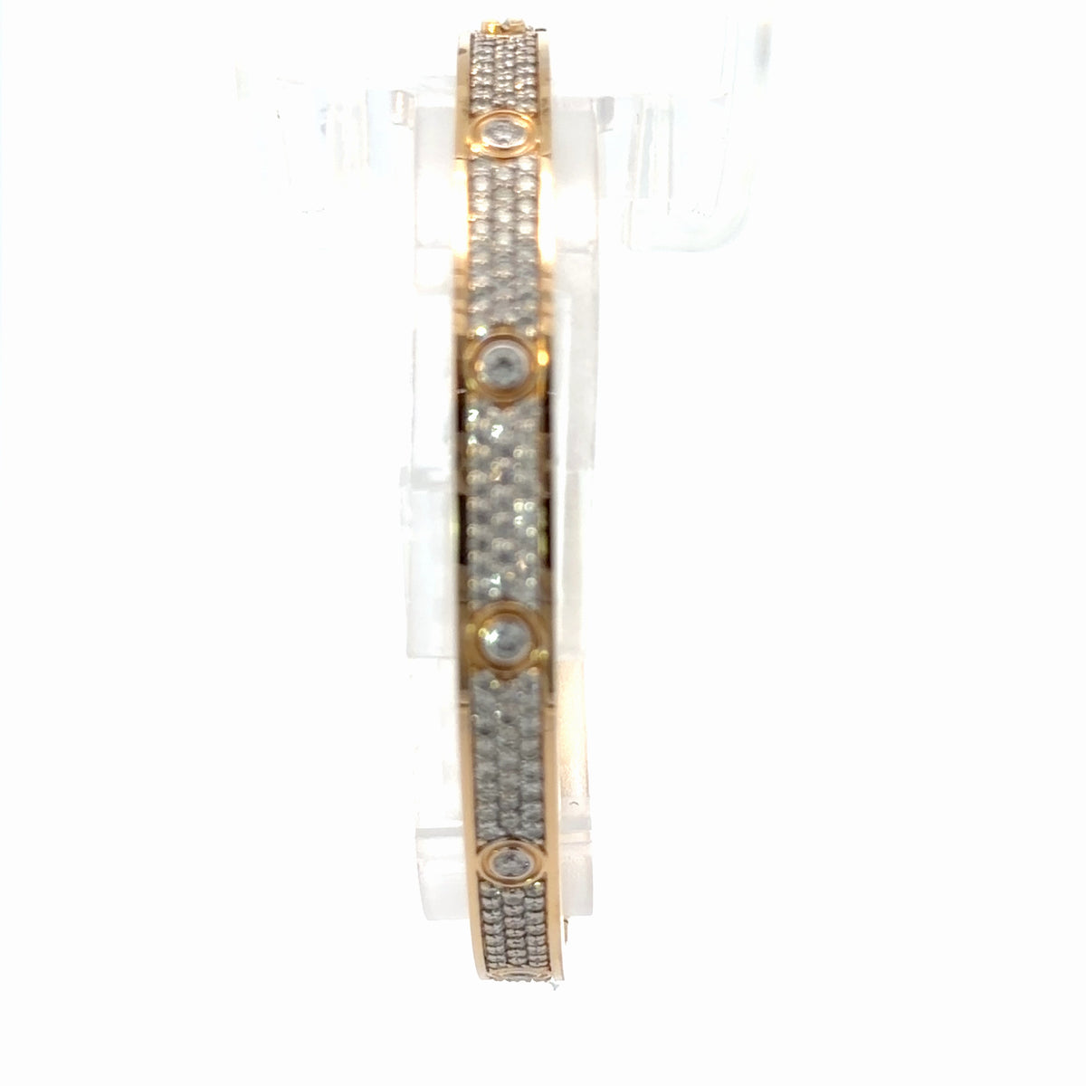 18K Yellow Gold Natural Diamond Bracelet — 3.72 CTW