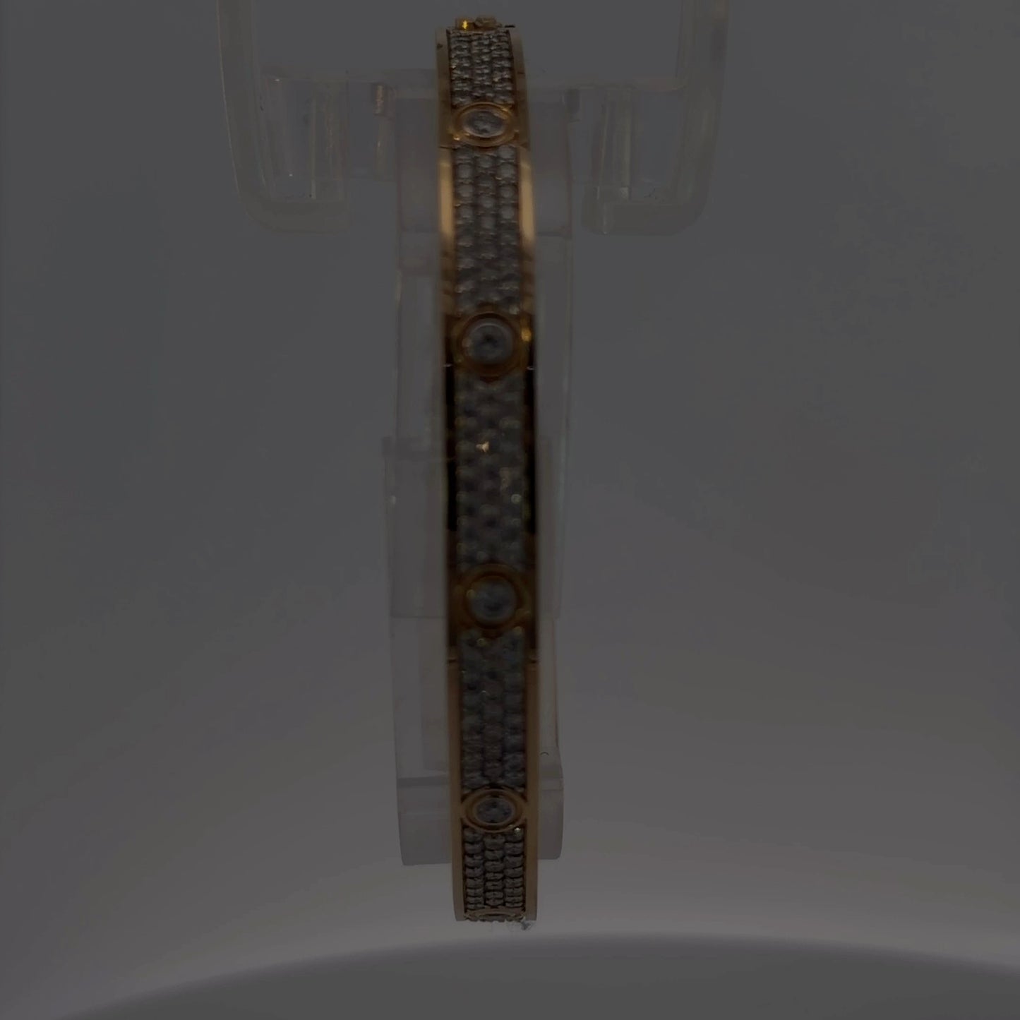 18K Yellow Gold Natural Diamond Bracelet — 3.72 CTW
