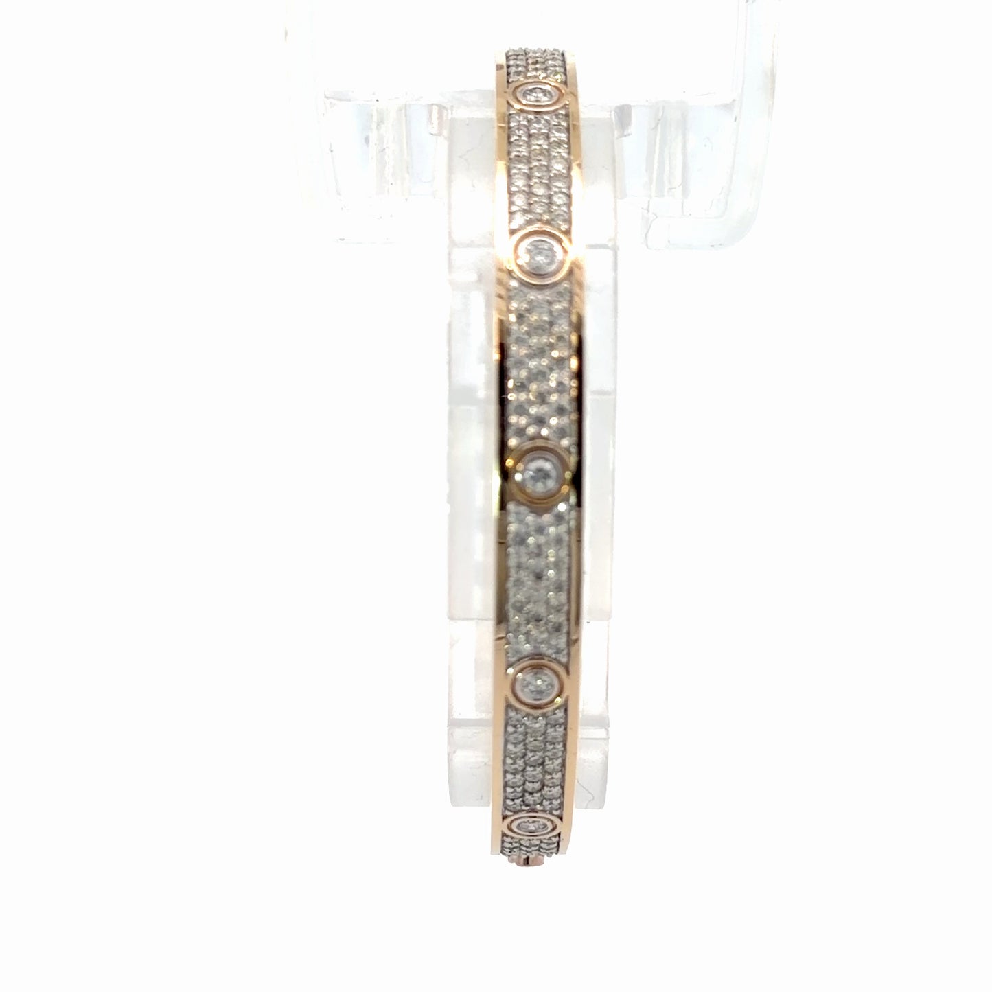 18K Yellow Gold Natural Diamond Bracelet — 3.30 CTW