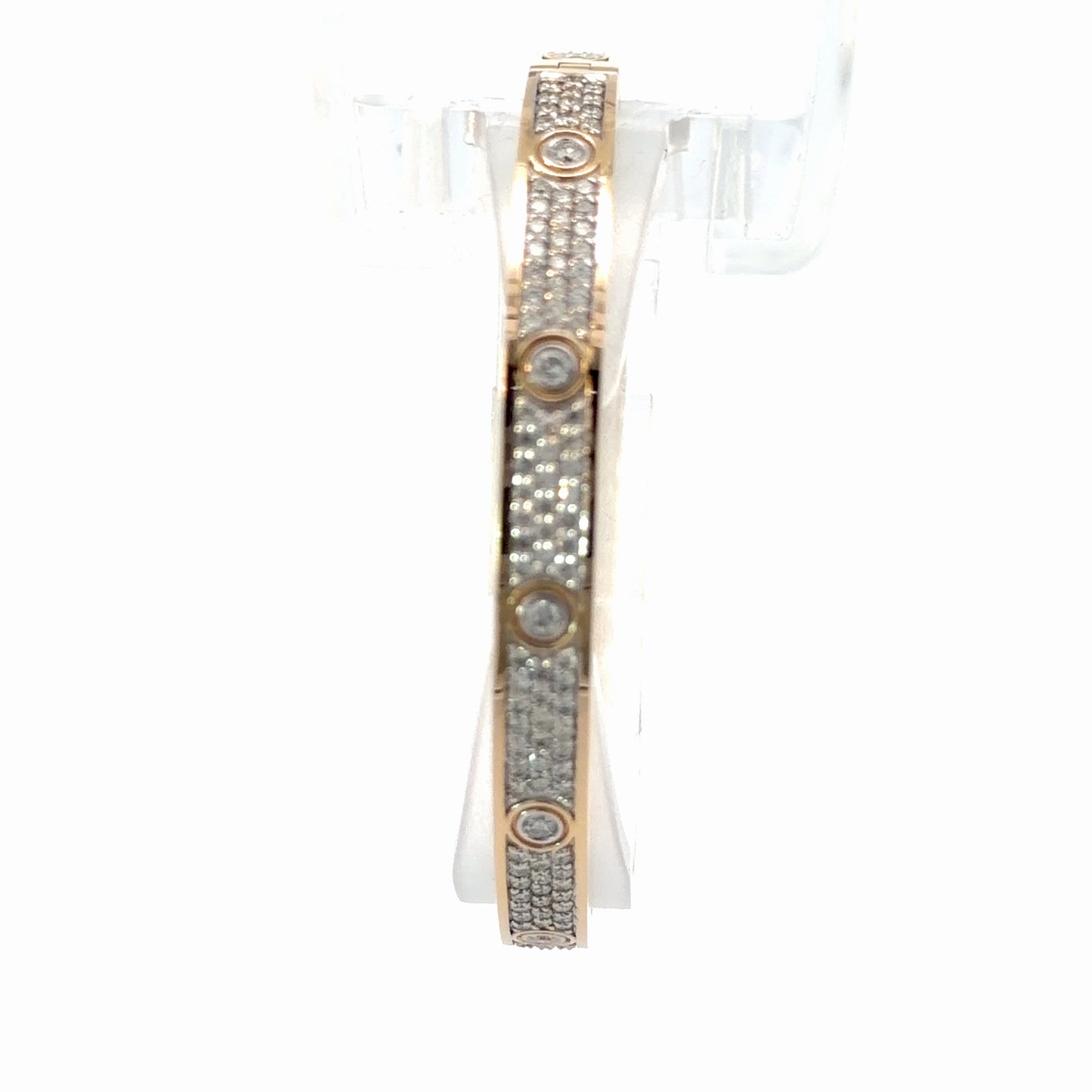 18K Yellow Gold Natural Diamond Bracelet — 3.30 CTW