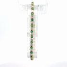 18K Natural Diamond Yellow Gold Diamond/Emerald Bracelet — 3.25 CTW