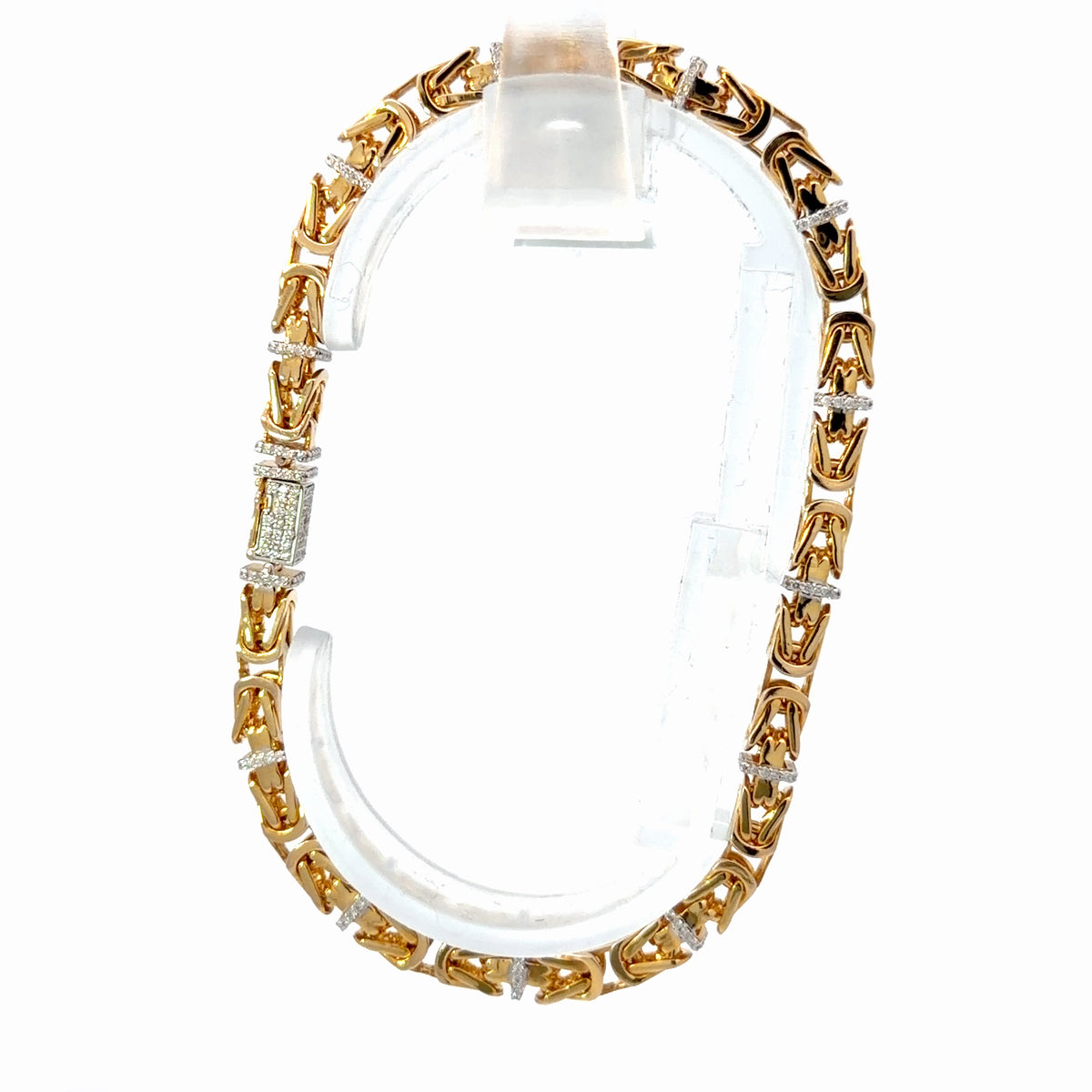 18K Yellow Gold Natural Diamond Bracelet — 0.86 CTW