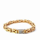 18K Natural Diamond Yellow Gold Bracelet — 2.12 CTW