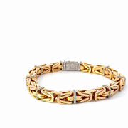 18K Natural Diamond Yellow Gold Bracelet — 2.12 CTW