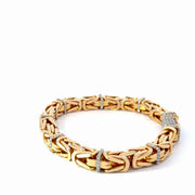 18K Natural Diamond Yellow Gold Bracelet — 2.12 CTW