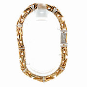 18K Natural Diamond Yellow Gold Bracelet — 2.12 CTW