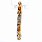 18K Natural Diamond Yellow Gold Bracelet — 2.12 CTW