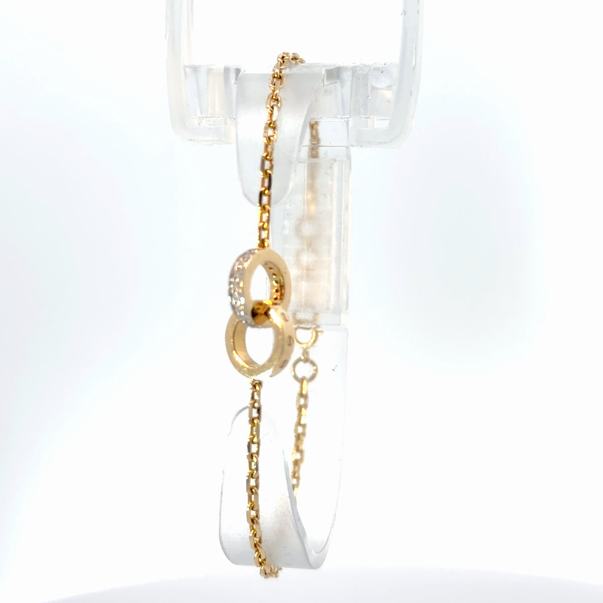 18K Yellow Gold Natural Diamond Bracelet — 0.23 CTW