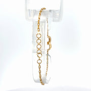 18K Yellow Gold Natural Diamond Bracelet — 0.23 CTW