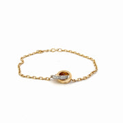 18K Yellow Gold Natural Diamond Bracelet — 0.23 CTW
