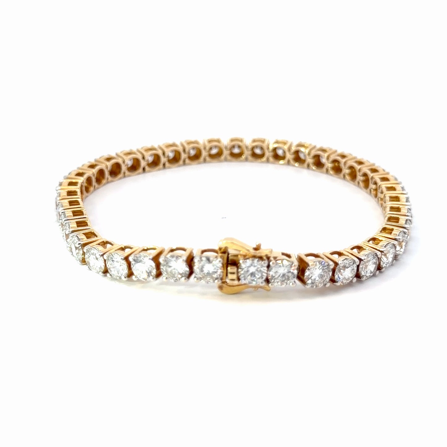 14K Yellow Gold Lab-Grown Diamond Bracelet — 19.94 CTW