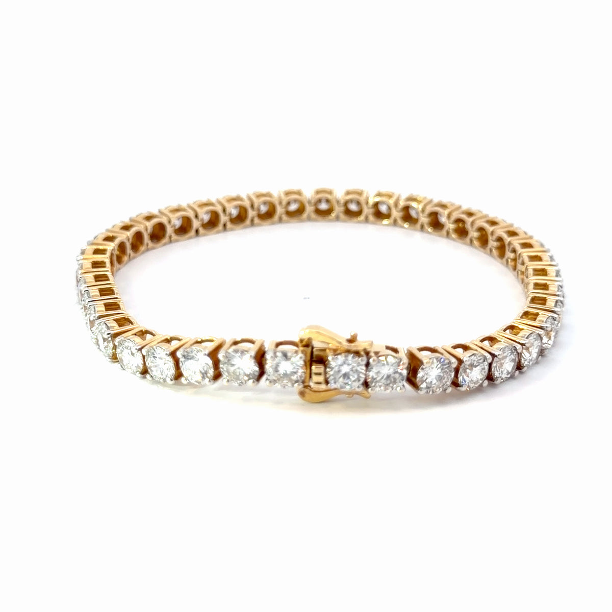14K Yellow Gold Lab-Grown Diamond Bracelet — 19.94 CTW