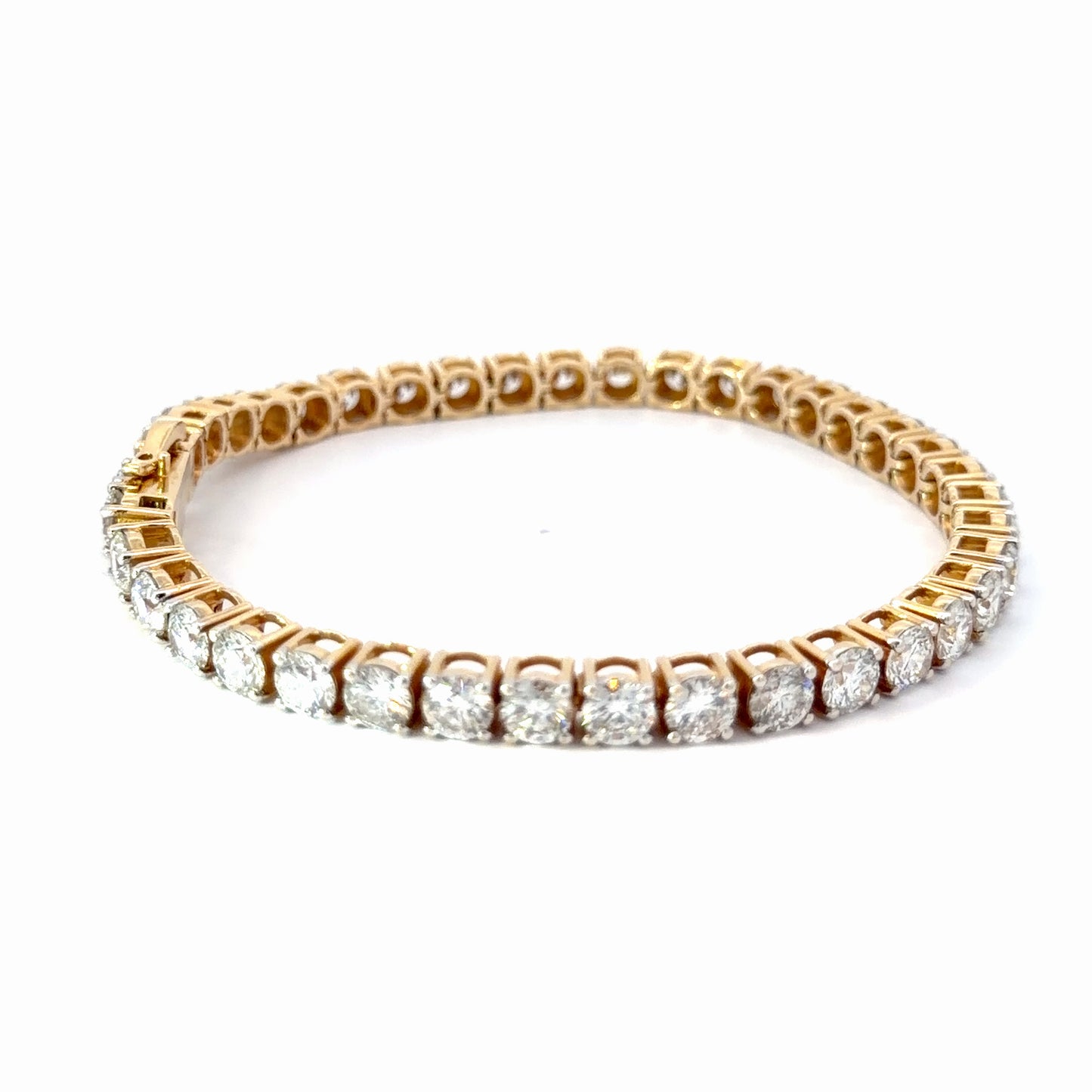14K Yellow Gold Lab-Grown Diamond Bracelet — 19.94 CTW