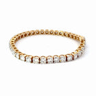 14K Yellow Gold Lab-Grown Diamond Bracelet — 19.94 CTW