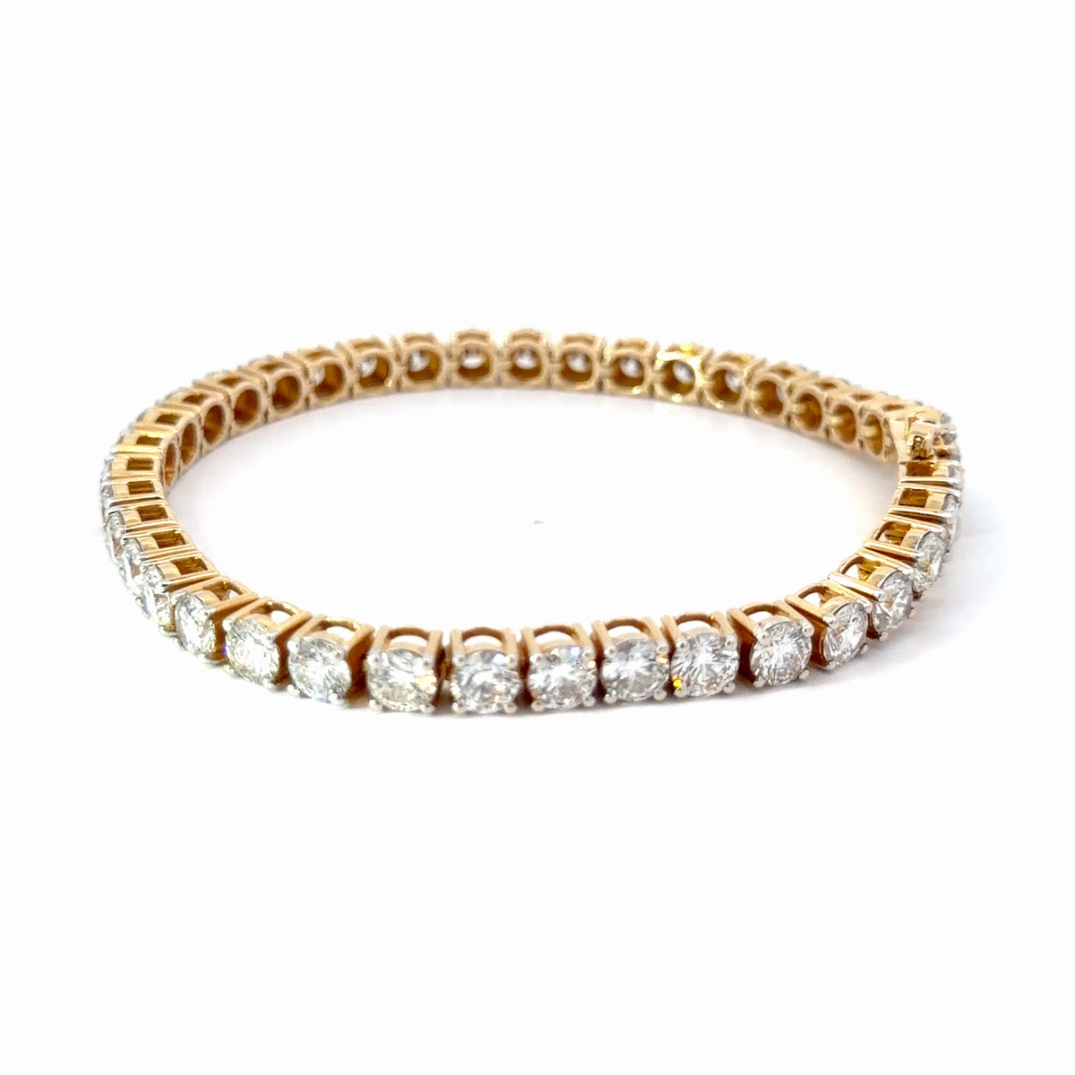 14K Yellow Gold Lab-Grown Diamond Bracelet — 19.94 CTW