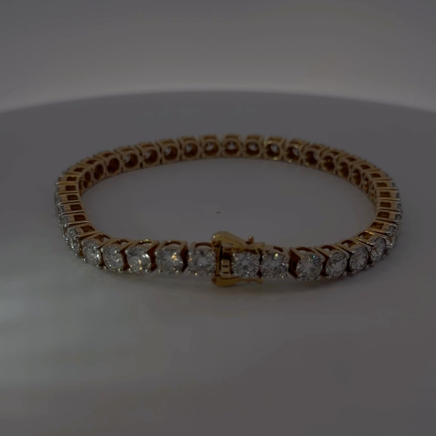 14K Yellow Gold Lab-Grown Diamond Bracelet — 19.94 CTW