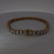 14K Yellow Gold Lab-Grown Diamond Bracelet — 19.94 CTW