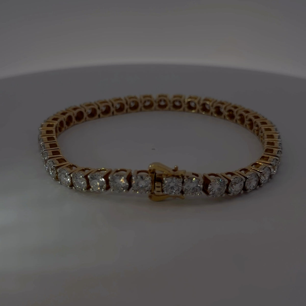 14K Yellow Gold Lab-Grown Diamond Bracelet — 19.94 CTW