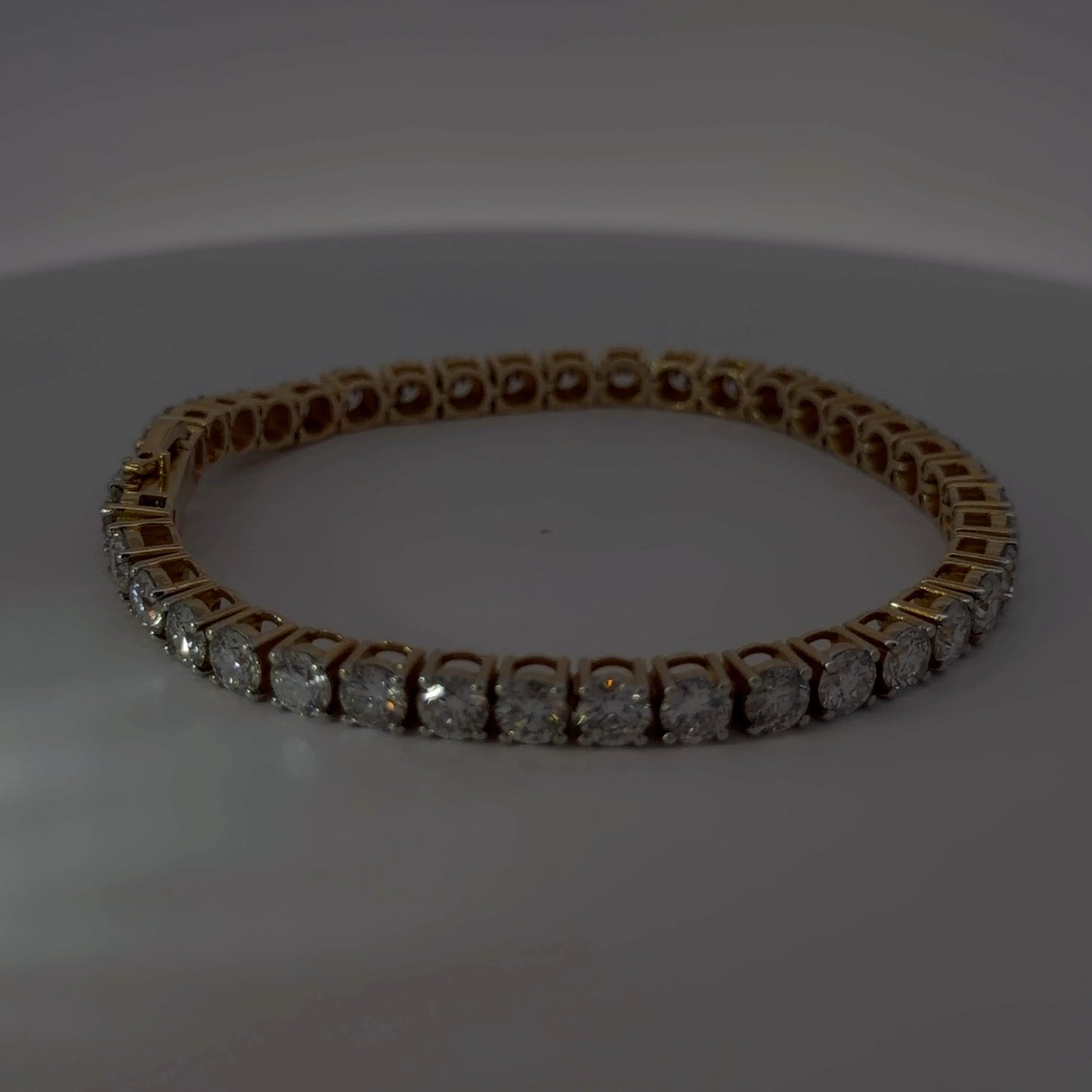 14K Yellow Gold Lab-Grown Diamond Bracelet — 19.94 CTW