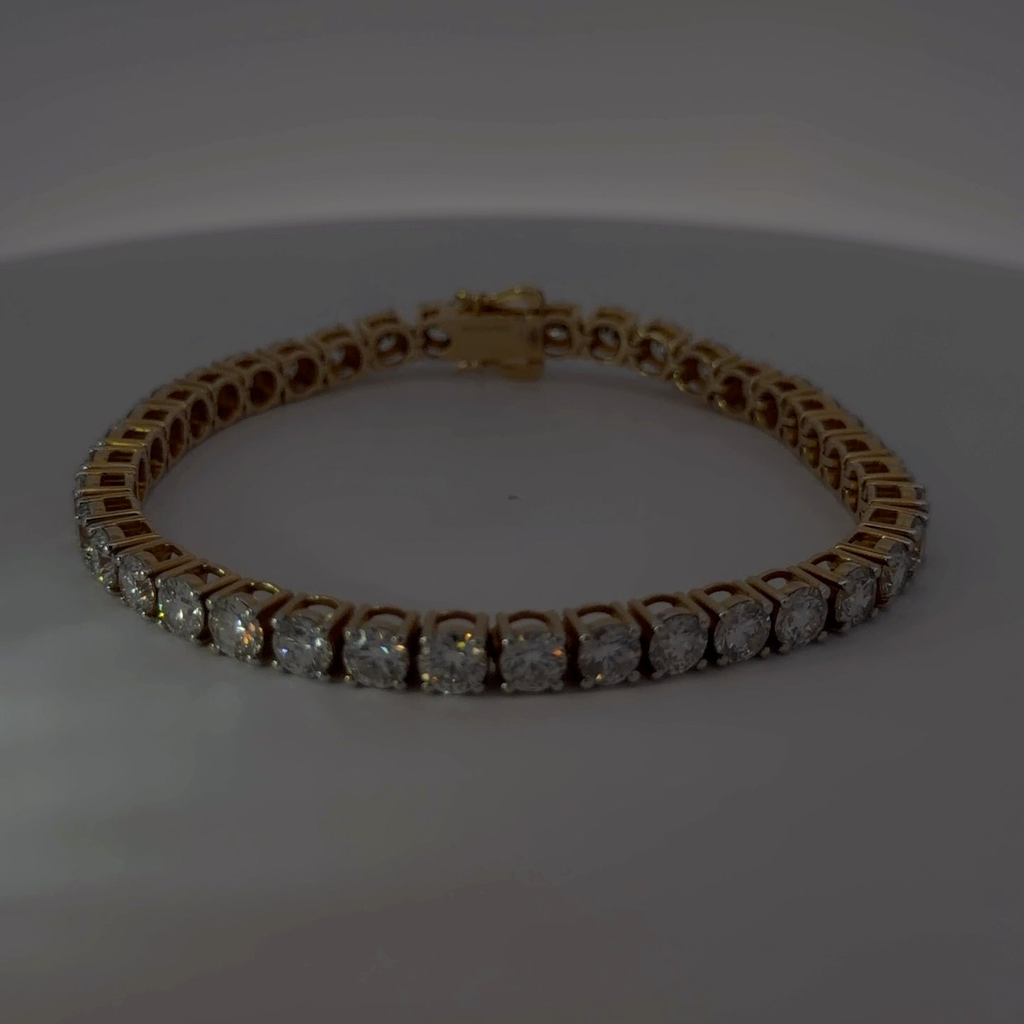 14K Yellow Gold Lab-Grown Diamond Bracelet — 19.94 CTW
