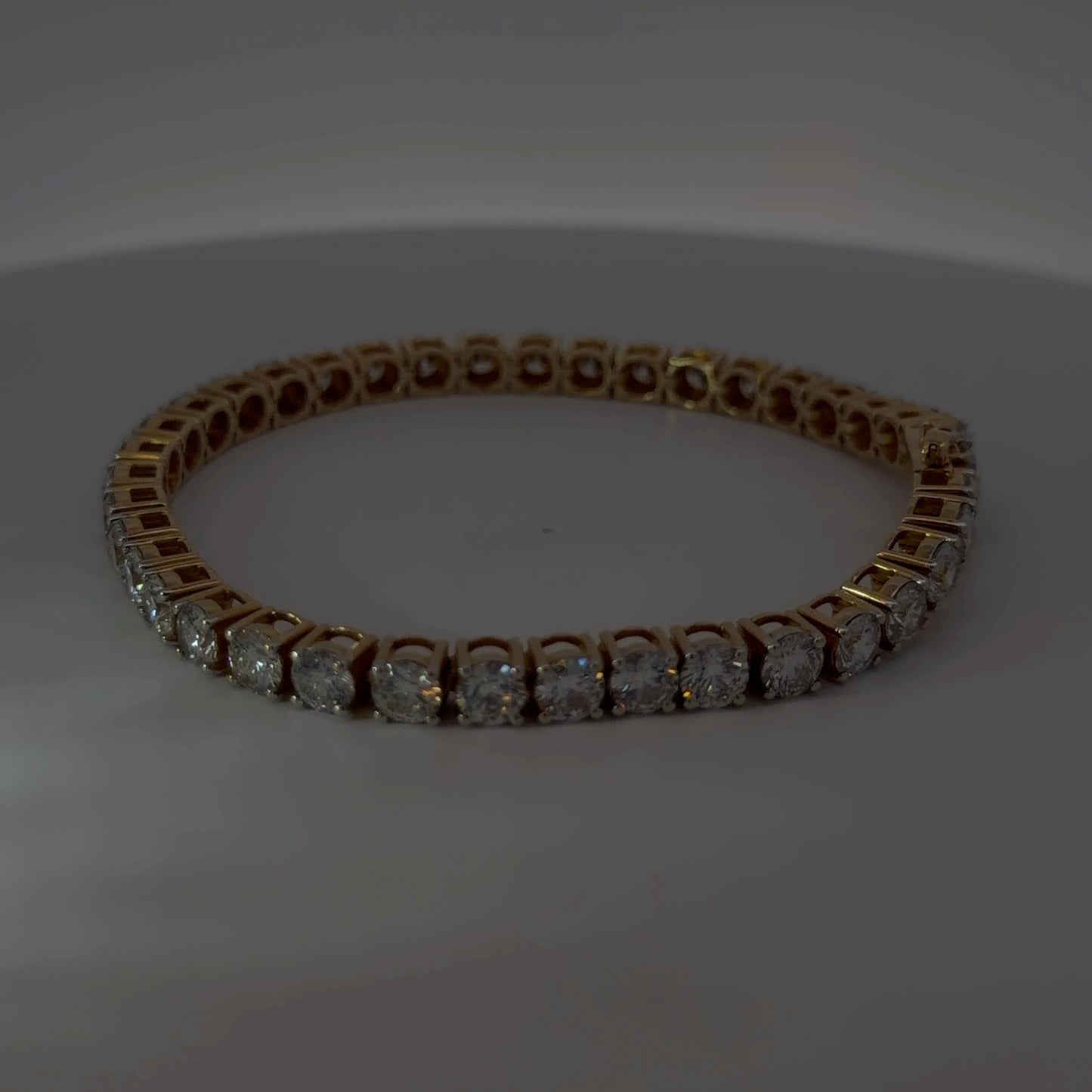 14K Yellow Gold Lab-Grown Diamond Bracelet — 19.94 CTW