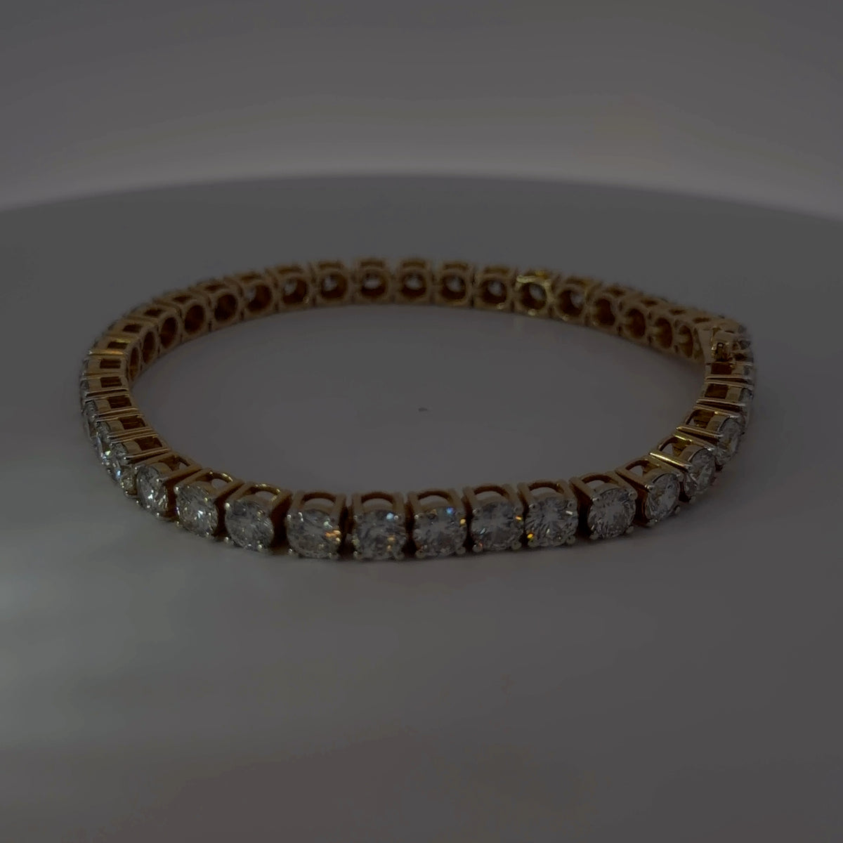 14K Yellow Gold Lab-Grown Diamond Bracelet — 19.94 CTW