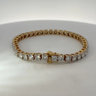 14K Yellow Gold Lab-Grown Diamond Bracelet — 19.94 CTW