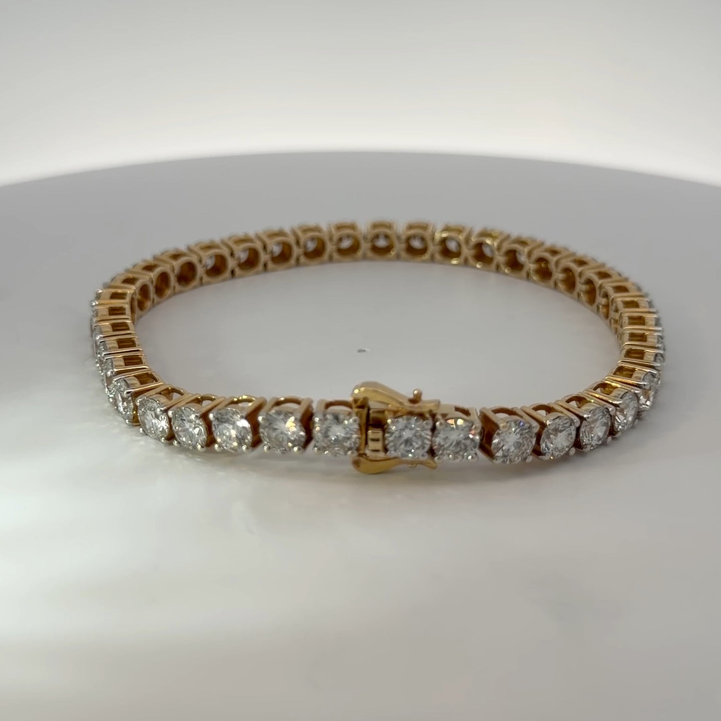 14K Yellow Gold Lab-Grown Diamond Bracelet — 19.94 CTW