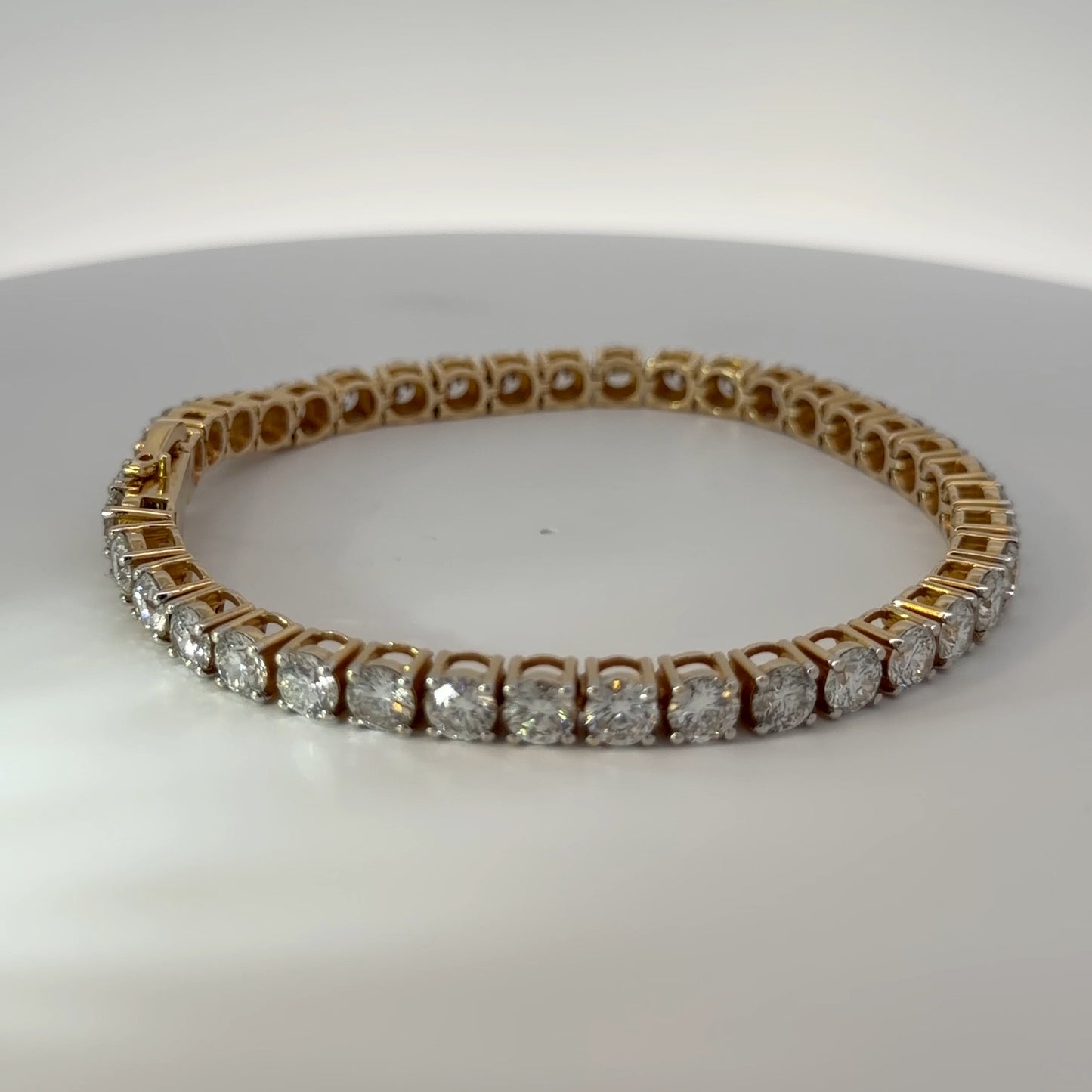 14K Yellow Gold Lab-Grown Diamond Bracelet — 19.94 CTW
