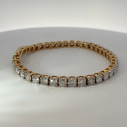 14K Yellow Gold Lab-Grown Diamond Bracelet — 19.94 CTW