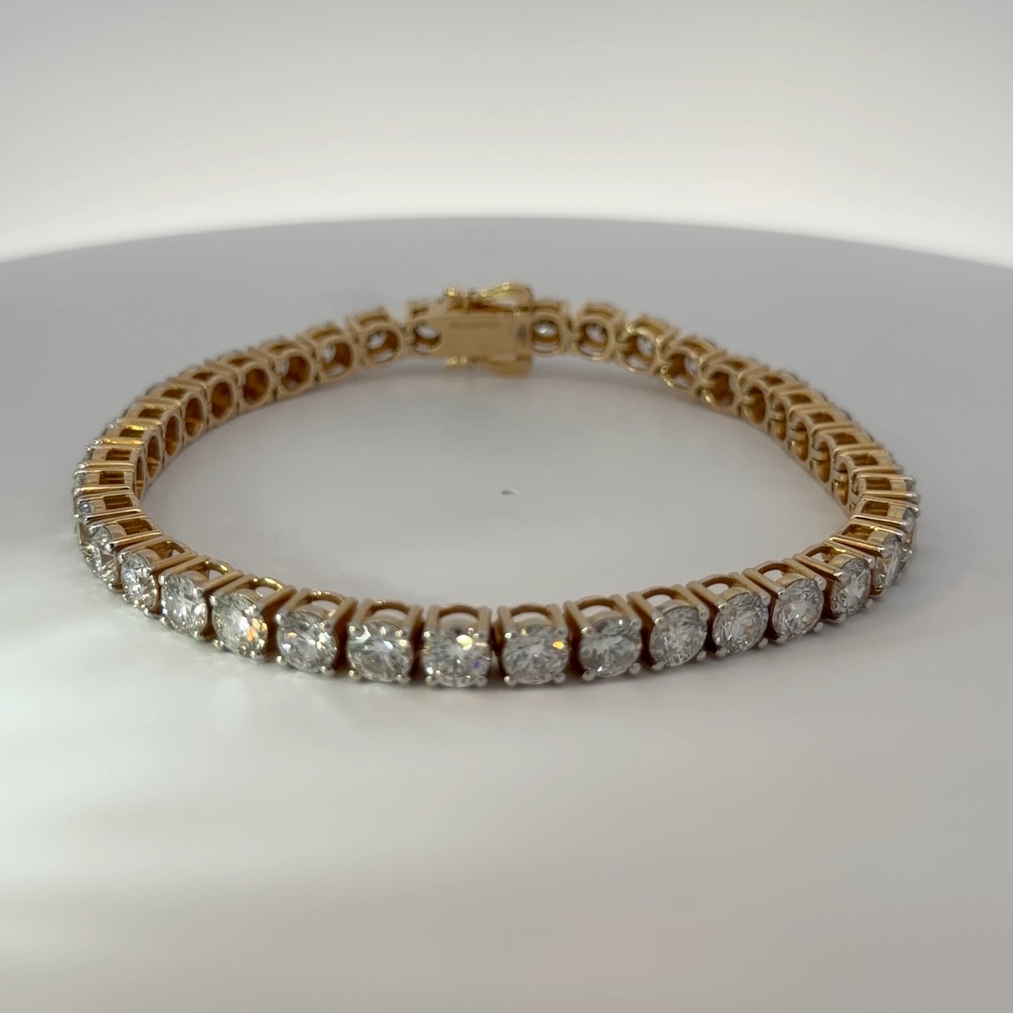 14K Yellow Gold Lab-Grown Diamond Bracelet — 19.94 CTW