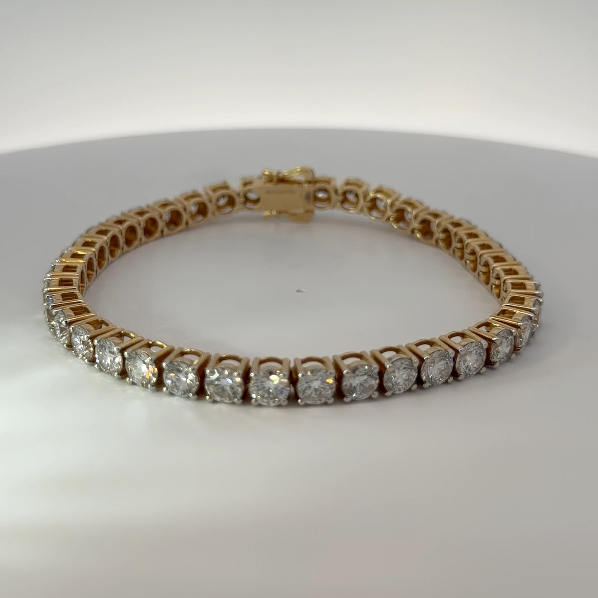 14K Yellow Gold Lab-Grown Diamond Bracelet — 19.94 CTW