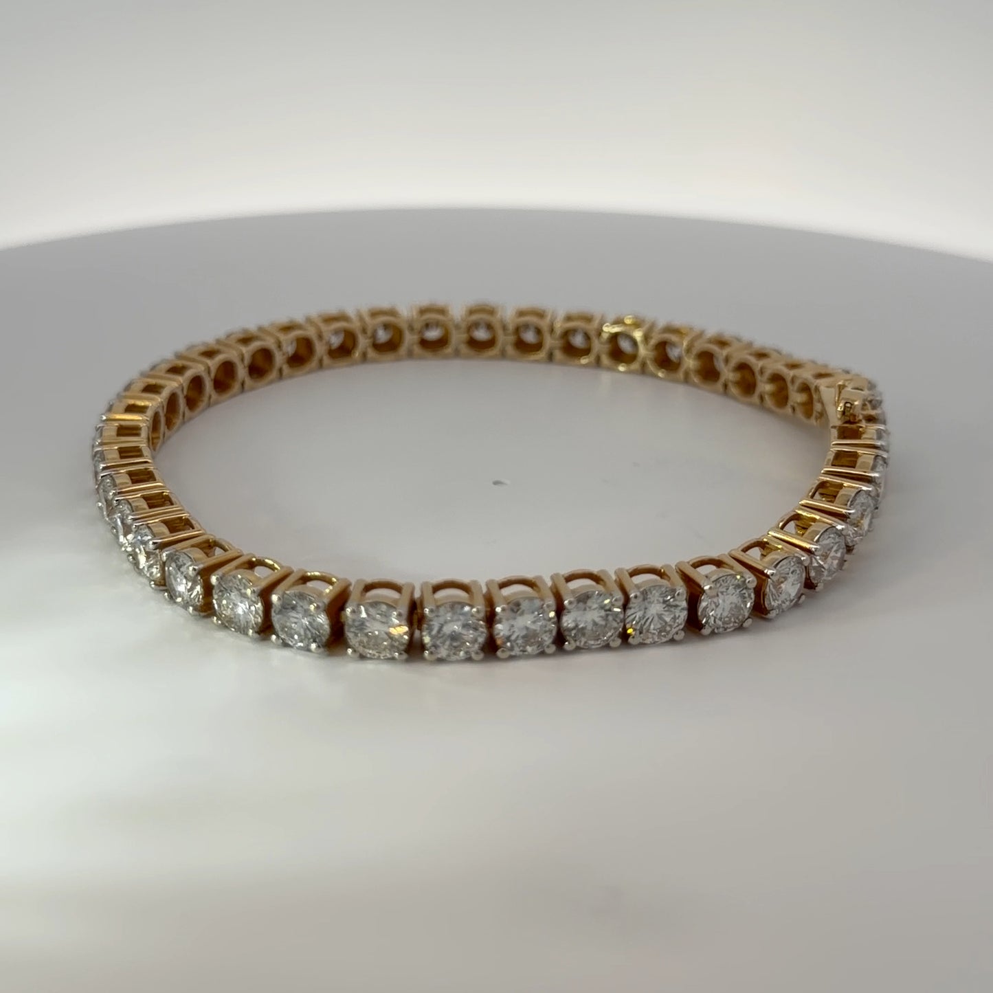14K Yellow Gold Lab-Grown Diamond Bracelet — 19.94 CTW