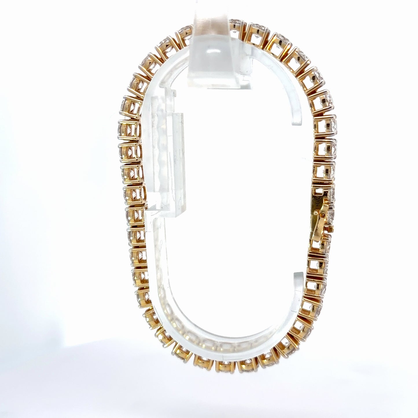 14K Yellow Gold Lab-Grown Diamond Bracelet — 19.94 CTW