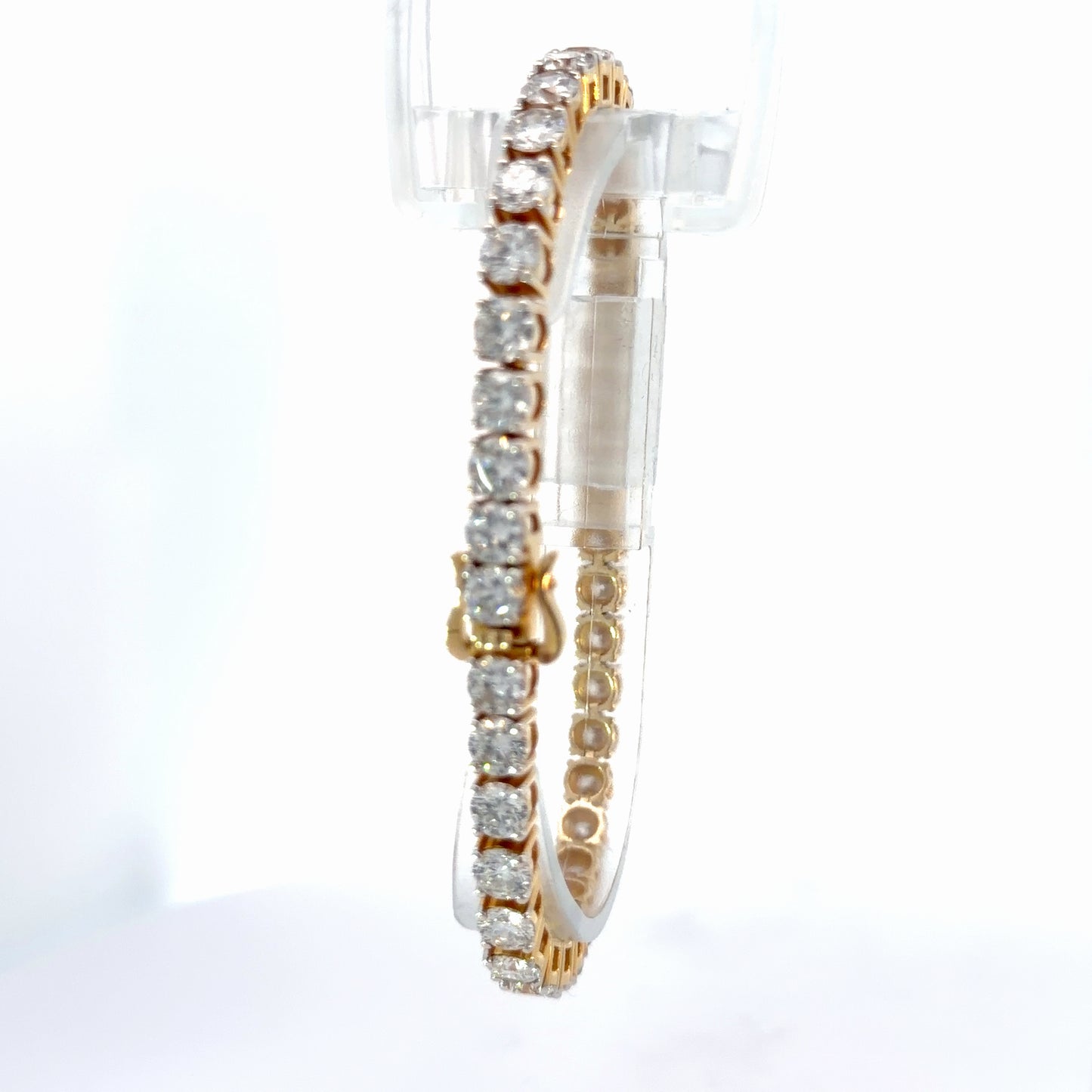 14K Yellow Gold Lab-Grown Diamond Bracelet — 19.94 CTW