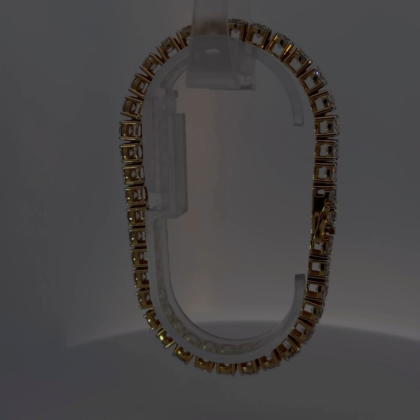 14K Yellow Gold Lab-Grown Diamond Bracelet — 19.94 CTW
