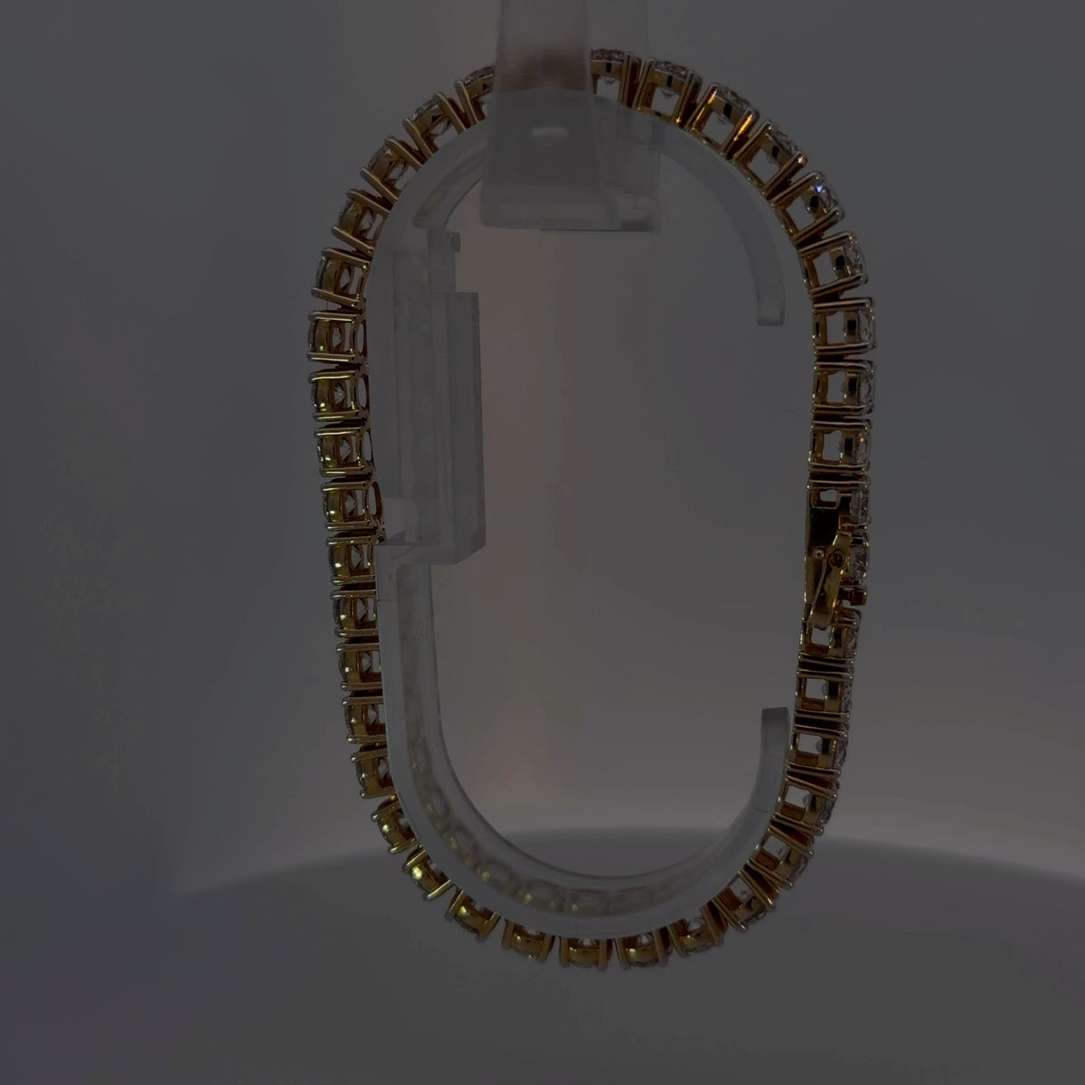 14K Yellow Gold Lab-Grown Diamond Bracelet — 19.94 CTW