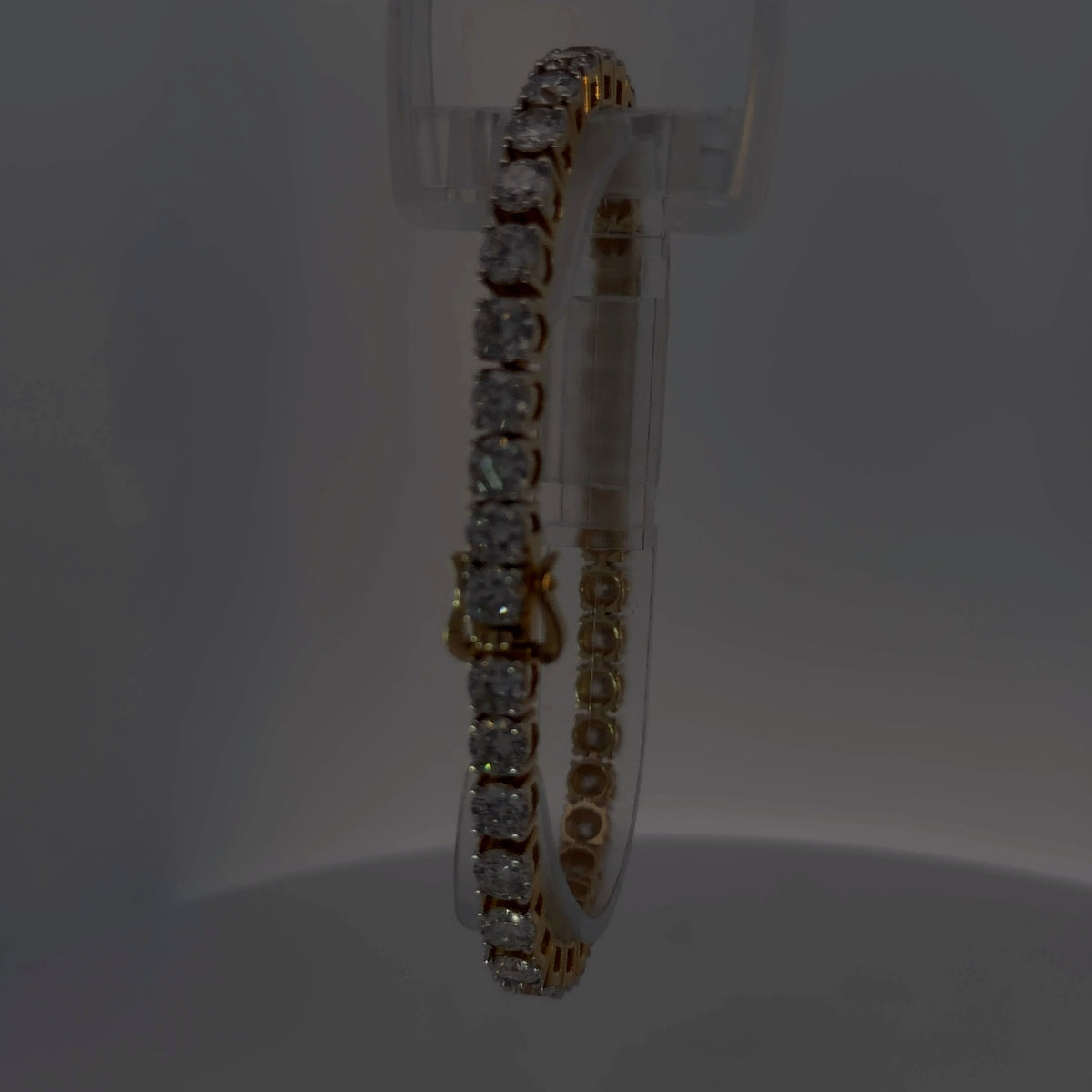 14K Yellow Gold Lab-Grown Diamond Bracelet — 19.94 CTW