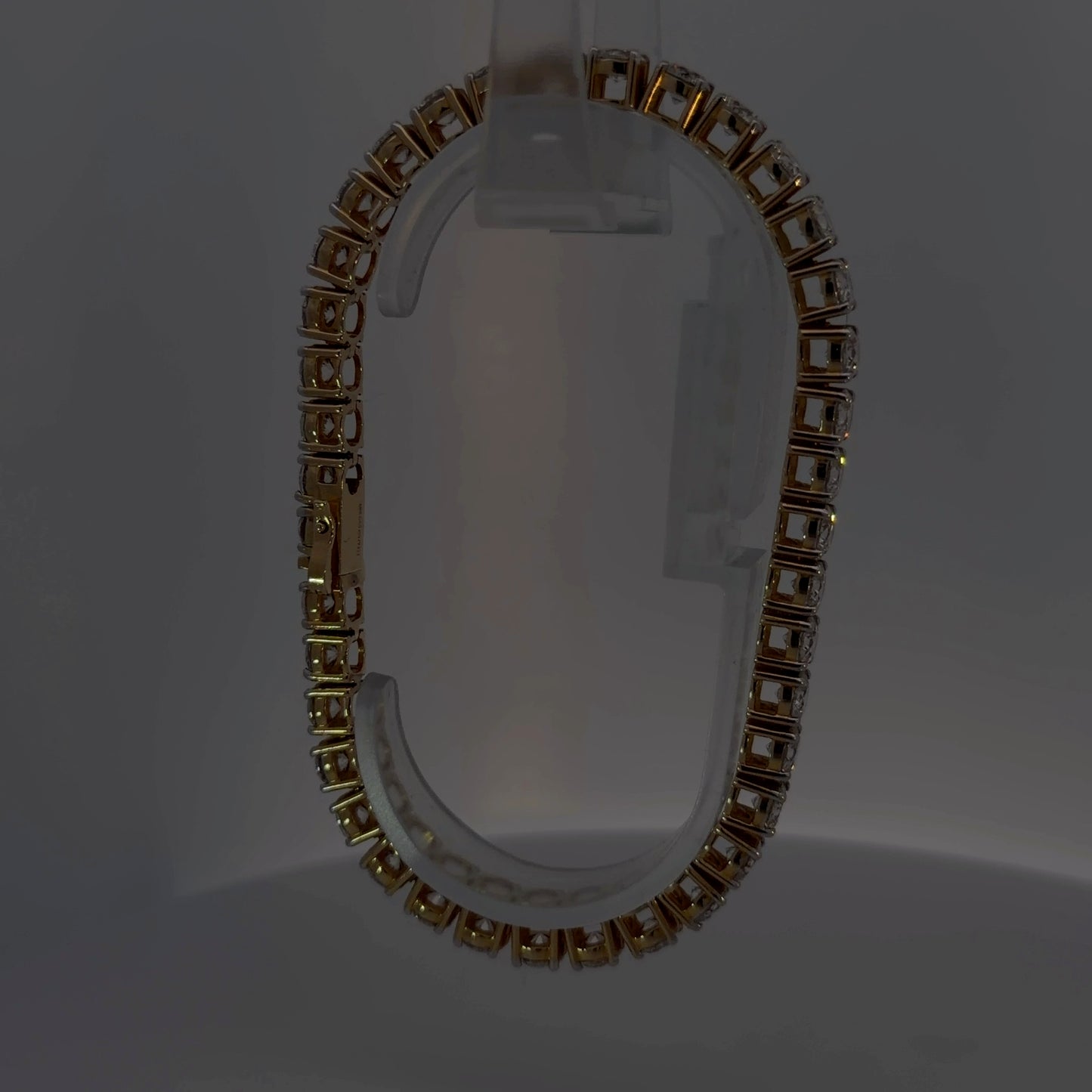 14K Yellow Gold Lab-Grown Diamond Bracelet — 19.94 CTW