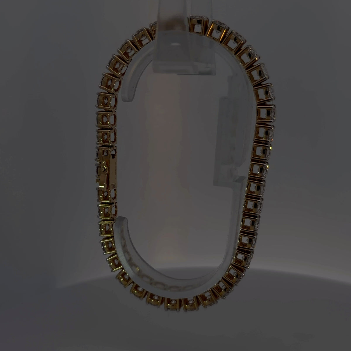 14K Yellow Gold Lab-Grown Diamond Bracelet — 19.94 CTW